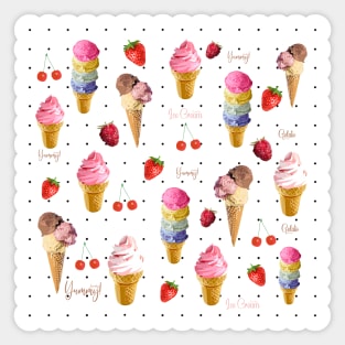 Ice cream Foodies Sticker